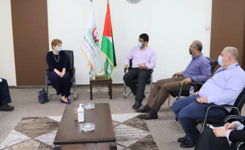 غزة: أبو الريش يستقبل مديرة مكتب الصحة العالمية