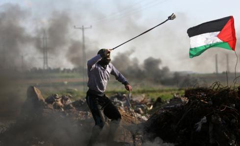 مواجهات بين الشبان وقوات الاحتلال على حدود غزة -ارشيف-