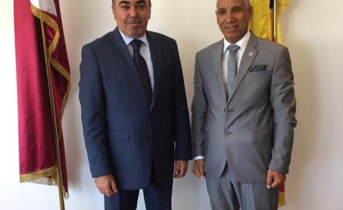 الدكتور عياش يلتقي سفير دولة قطر في رومانيا 