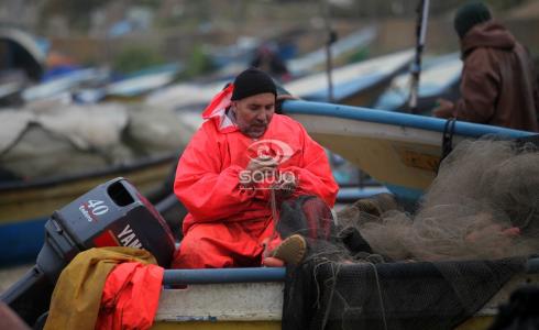 صيادين في بحر غزة ‫- ارشيف