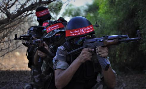  مناورات عسكرية غزة اليوم 