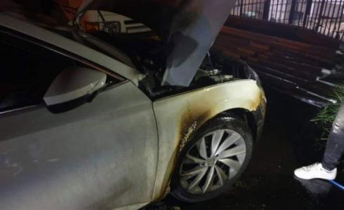 من مكان إضرام النار بالسيارة