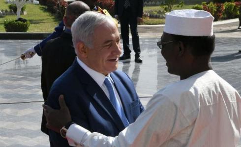 صورة أرشيفية تجمع الرئيس التشادي برئيس الوزراء الاسرائيلي بينيامين نتنياهو