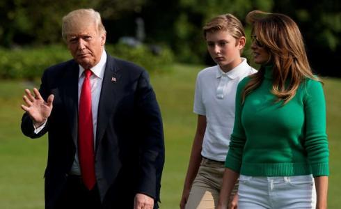 الرئيس الأمريكي دونالد ترامب وزوجته ميلانا