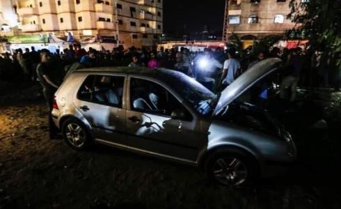 من مكان حادث تفجير غزة 