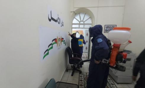 تعقيم دار الأمل في رام الله