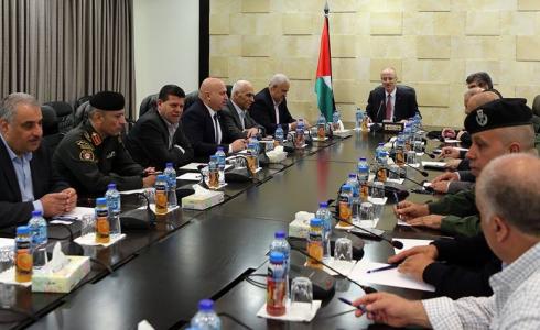 الحمد الله يجتمع بقيادة الأجهزة الأمنية