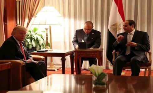 لقاء سابق بين الرئيس المصري عبد الفتاح السيسي والرئيس الأمريكي دونالد ترامب 