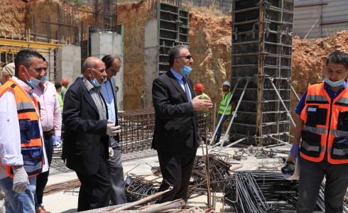 عساف يشيد بجهود إنشاء مبنى المطبعة الوطنية في رام الله