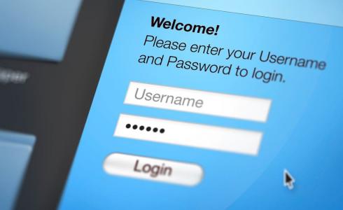 كتابة كلمات مرور- تعبيرية