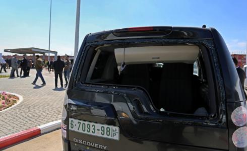 أحد المركبات التي استهدفها الانفجار أمس في غزة