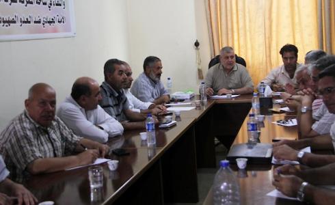 القوى والفصائل تناقش التصعيد الاسرائيلي على قطاع غزة 