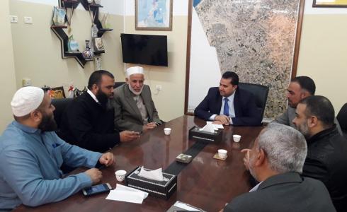 نائب كتلة التغيير والإصلاح الأسطل يزور بلدية رفح