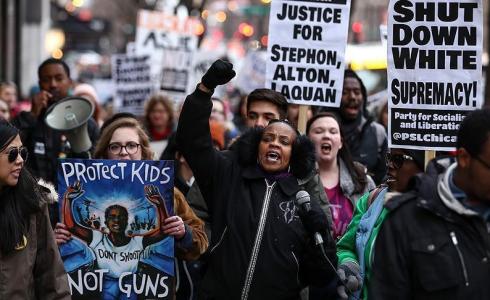 مظاهرات في شيكاغو