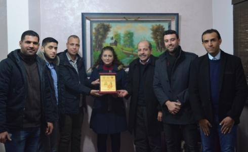 زيارة وفد الجبهة الديمقراطية لفضائية الميادين