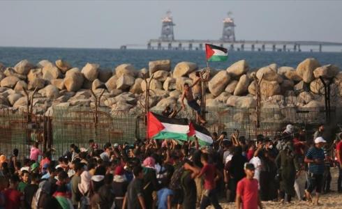 مسيرات العودة الكبري على حدود غزة - فعالية زيكيم