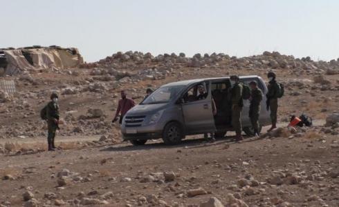 مصادرة الاحتلال لسيارة تلفزيون فلسطين في طوباس