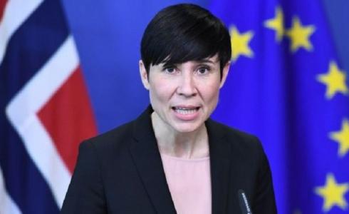 وزيرة الخارجية النرويجية