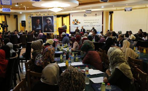 جانب من مؤتمر الحريات الإعلامية والانتهاكات الذي نظمه بيت الصحافة في فلسطين بمدينة غزة
