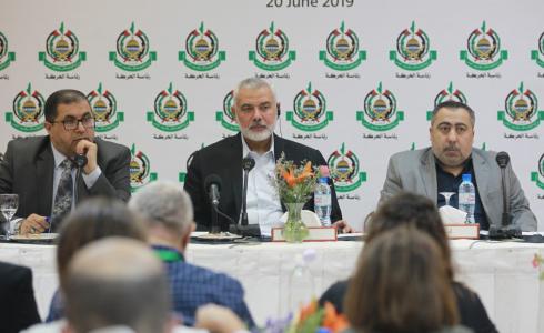 لقاء إسماعيل هنية مع ممثلي الصحافة الأجنبية في الأراضي الفلسطينية