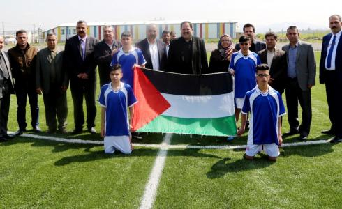 صيدم يفتتح ملعباً بمواصفات دولية في مدرسة اتحاد صفا