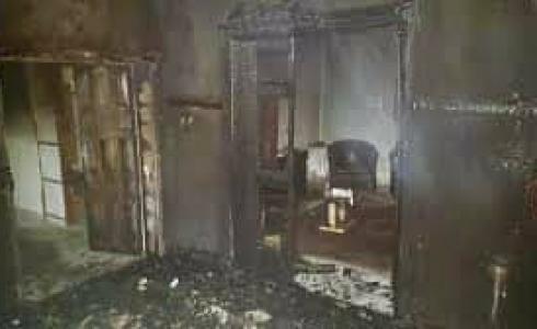 مستوطنون يحرقون منزلًا في نابلس