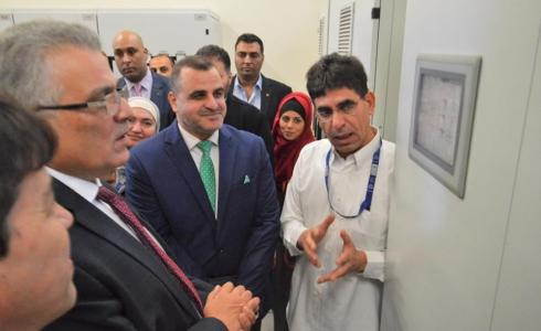 إطلاق التشغيل التجريبي لمحطة معالجة المياه في خان يونس