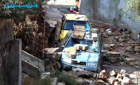 صورة من العاصمة السورية دمشق لأضرار الأمطار 