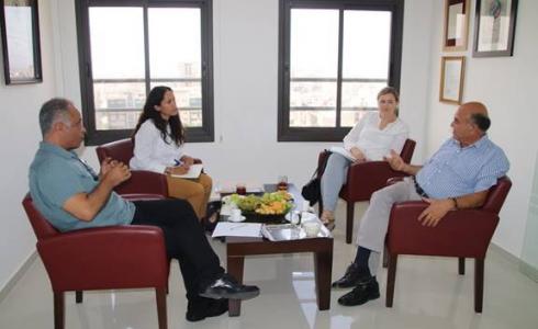 وفد من القنصلية العامة لمملكة بلجيكا في القدس