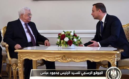 الرئيس عباس يستقبل نظيره البولندي في نيويورك