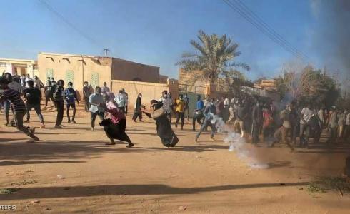 جانب من الاحتجاجات في السودان