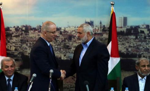 رئيس الوزراء رامي الحمد الله واسماعيل هنية