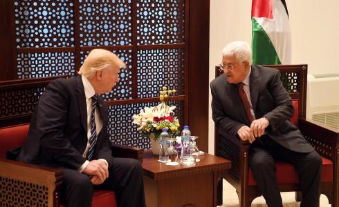 الرئيس عباس مع نظيره الامريكي دونالد ترامب في بيت لحم قبل إعلان الأخير بشأن القدس