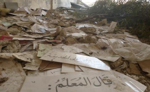 مدارس اللاجئين الفلسطينيين في مخيم اليرموك بسوريا تحتاج إلى إعادة ترميم