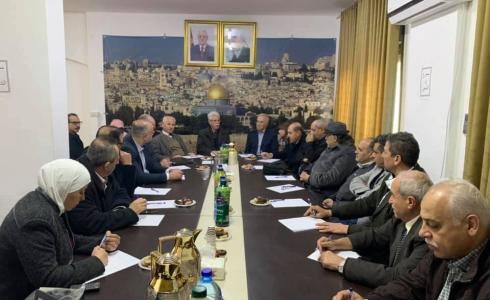 المحيسن يلتقي وفد حركة فتح اقليم سوريا