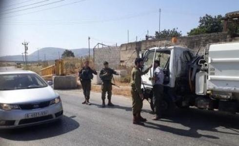 قوات الاحتلال تستولي على شاحنتين في سلفيت