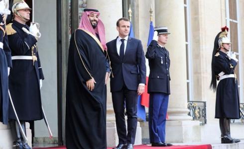 الرئيس الفرنسي إيمانويل ماكرون وولي العهد السعودي محمد بن سلمان