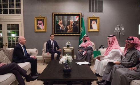 ولي العهد السعودي محمد بن سلمان يجتمع مع كوشنر وغرينبلات في واشنطن