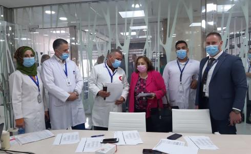 وزيرة الصحة تتفقد سير العمل في مديرية صحة رام الله