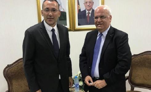 الرويضي يطلع عريقات على تحركات منظمة التعاون الإسلامي لدعم لفلسطين