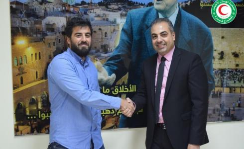 توقيع اتفاقية بين الهلال الأحمر لقطاع غزة ومؤسسة GVC الايطالية