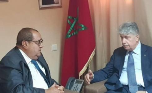 مجدلاني يبحث مع أمين عام الحزب الاشتراكي للقوات الشعبية المغربي المستجدات السياسية