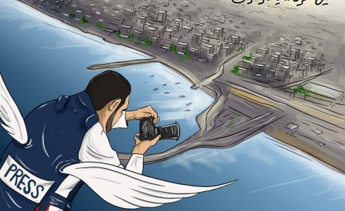 الفنان محمود عباس ينعش روح القضية الفلسطينية بالكاريكاتير