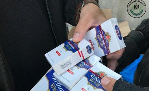 ضبط دخان مزور في جنين