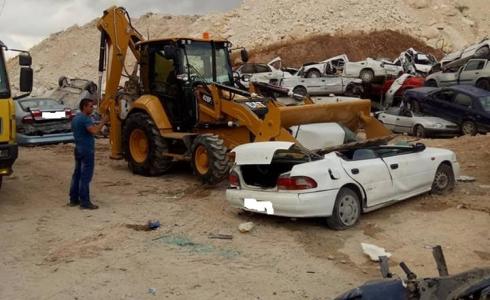 اتلاف مركبات في الخليل - أرشيف