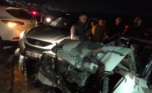 11 إصابة بحادث سير جنوب جنين - صورة من الحادث