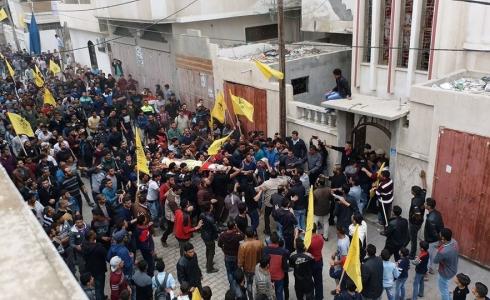 تشيع جثمان الطفل عزام عويضة في خان يونس