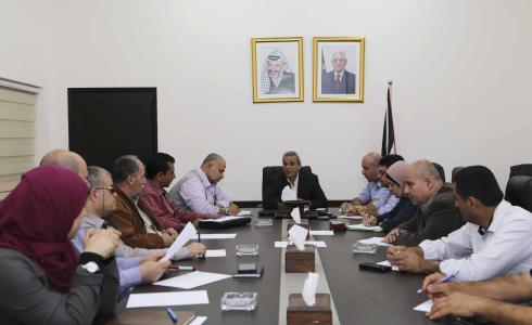 قلقيلية : اجتماع لجنة السلامة العامة