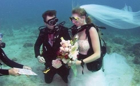 عقد قران في أعماق المحيط