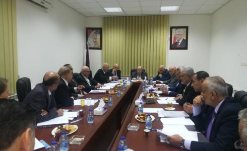 جانب من اجتماع لجنة الدستور الفلسطيني اليوم برام الله
